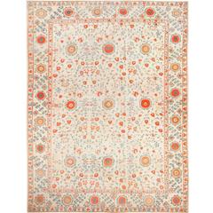 Breathtaking Large Oversized Antique Khotan Carpet 8
