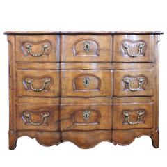 18th Century Carved Walnut French Regence Commode