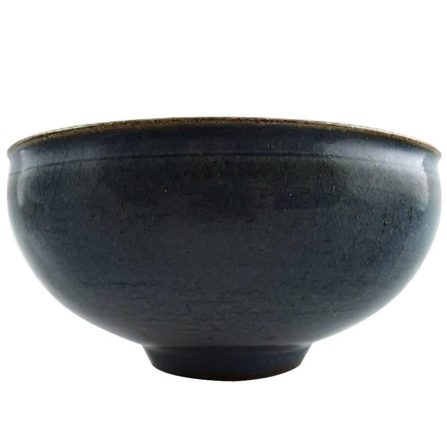 B&G, Bing & Grondahl, Valdemar Pedersen Stoneware Bowl, 1930s