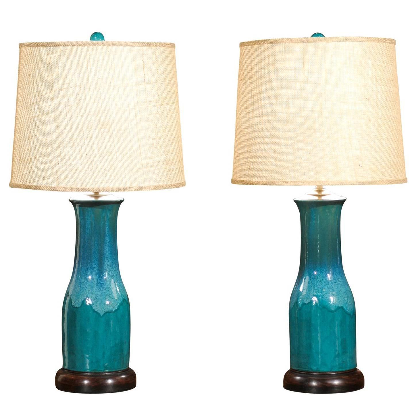Charlie West Pottery Lamps
