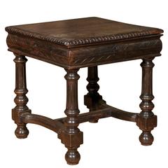 19th Century Wooden Stool or Side Table