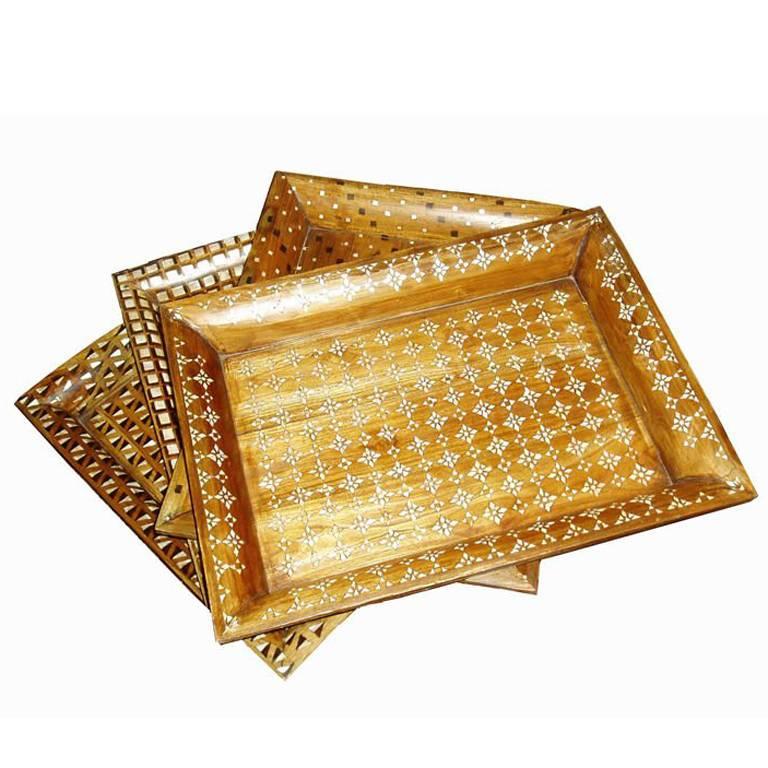 Mother-of-Pearl Inlaid Trays