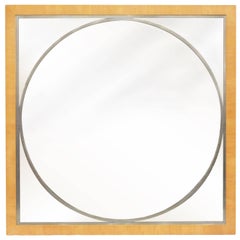 Wall Hanging Mirror with Oak Frame by Jay Spectre