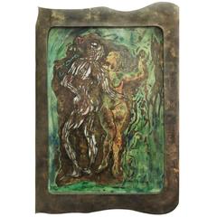 Large "Adam and Eve" Wall Sculpture by Philip and Kelvin LaVerne 6