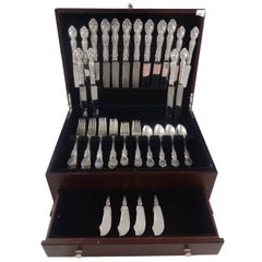 La Reine by Wallace Sterling Silver Flatware Set for Eight Service 56 Pieces