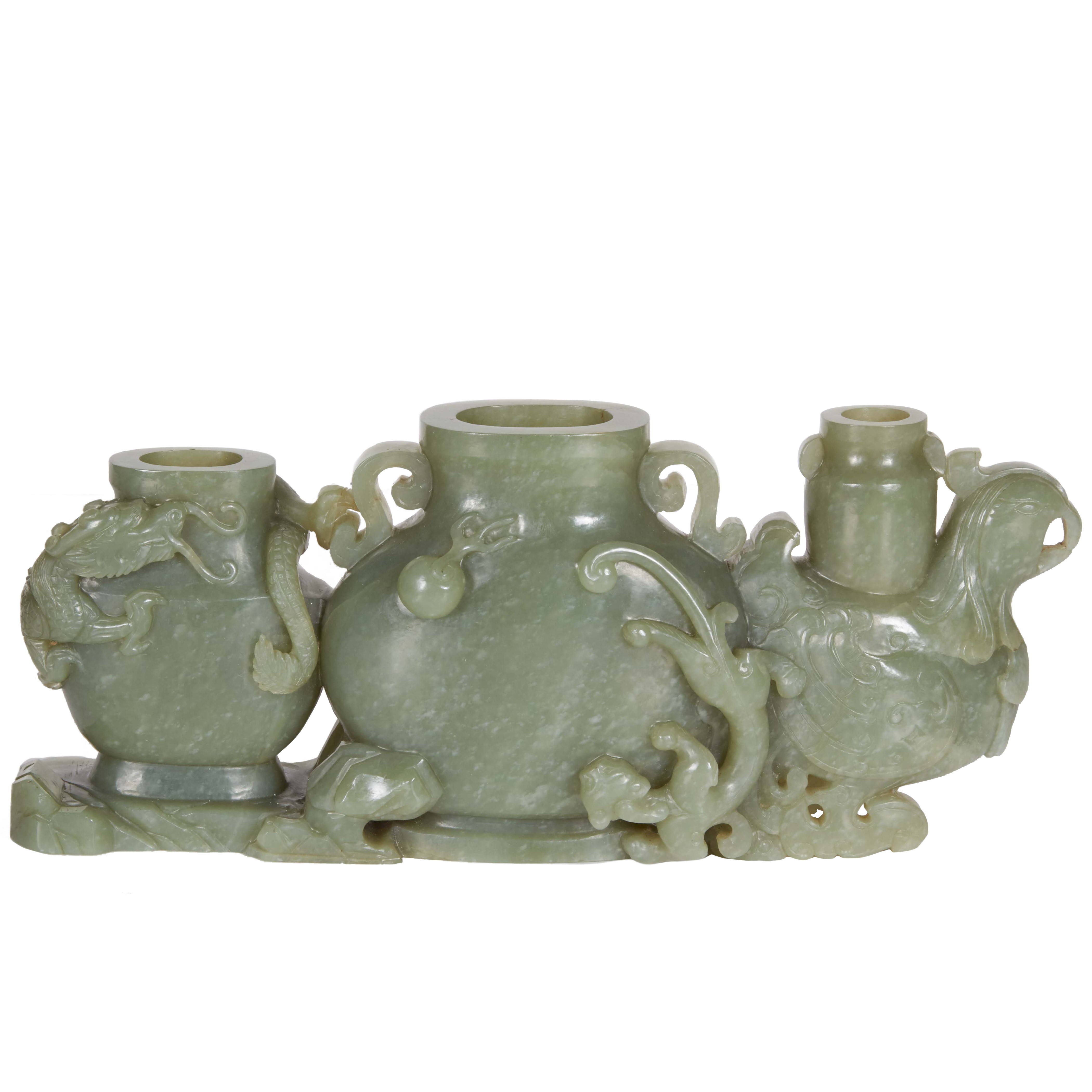 Chinese Jade Vase For Sale at 1stDibs