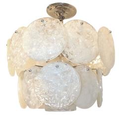 Italian Midcentury Lucite Chandelier 7
