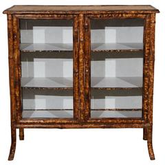 Victorian Bamboo Display Cabinet