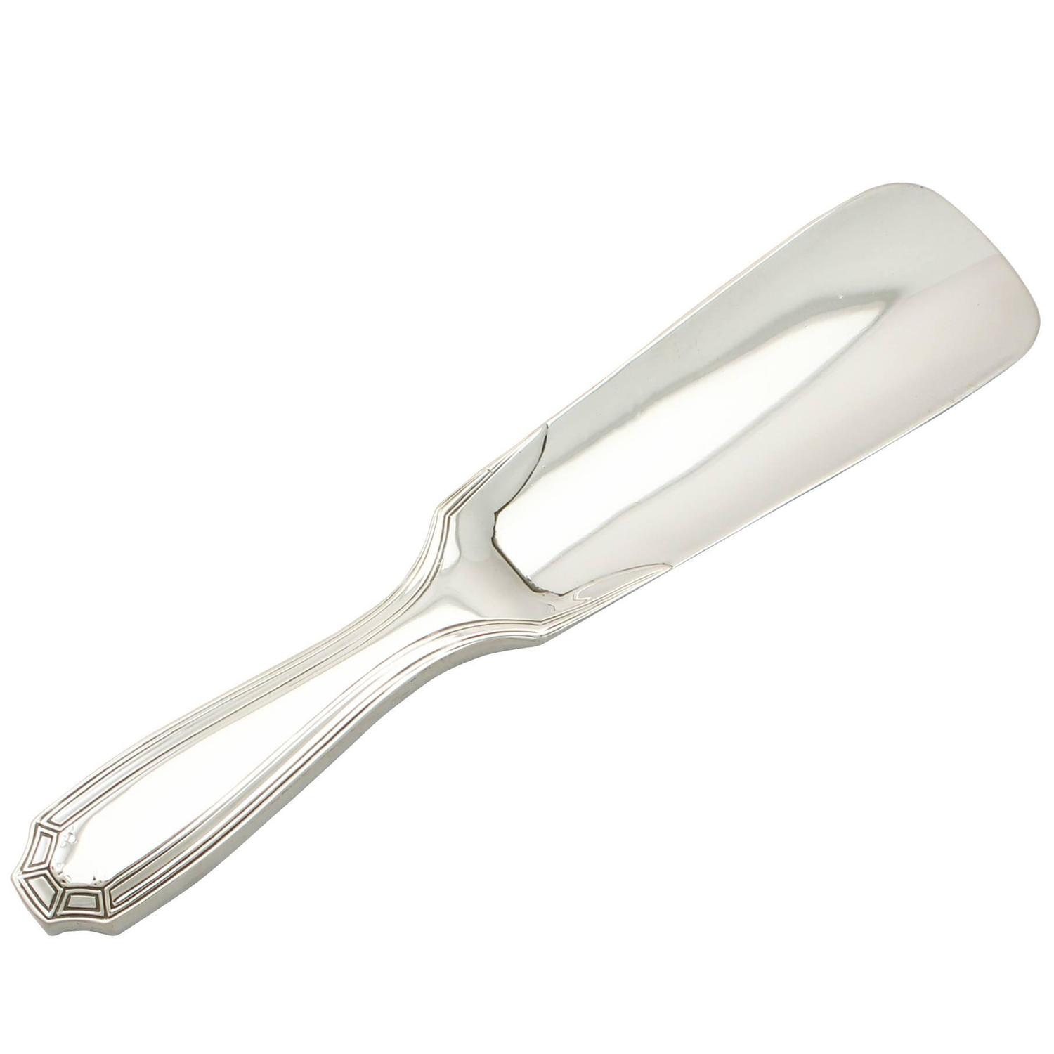 Sterling Silver Shoe Horn by Tiffany and Co, Art Deco Style, Antique