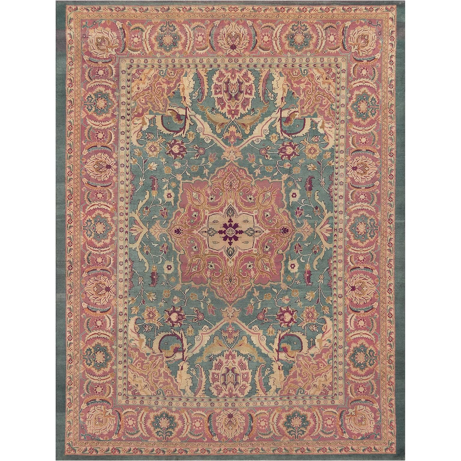 Late 19th Century Agra Rug from North India For Sale