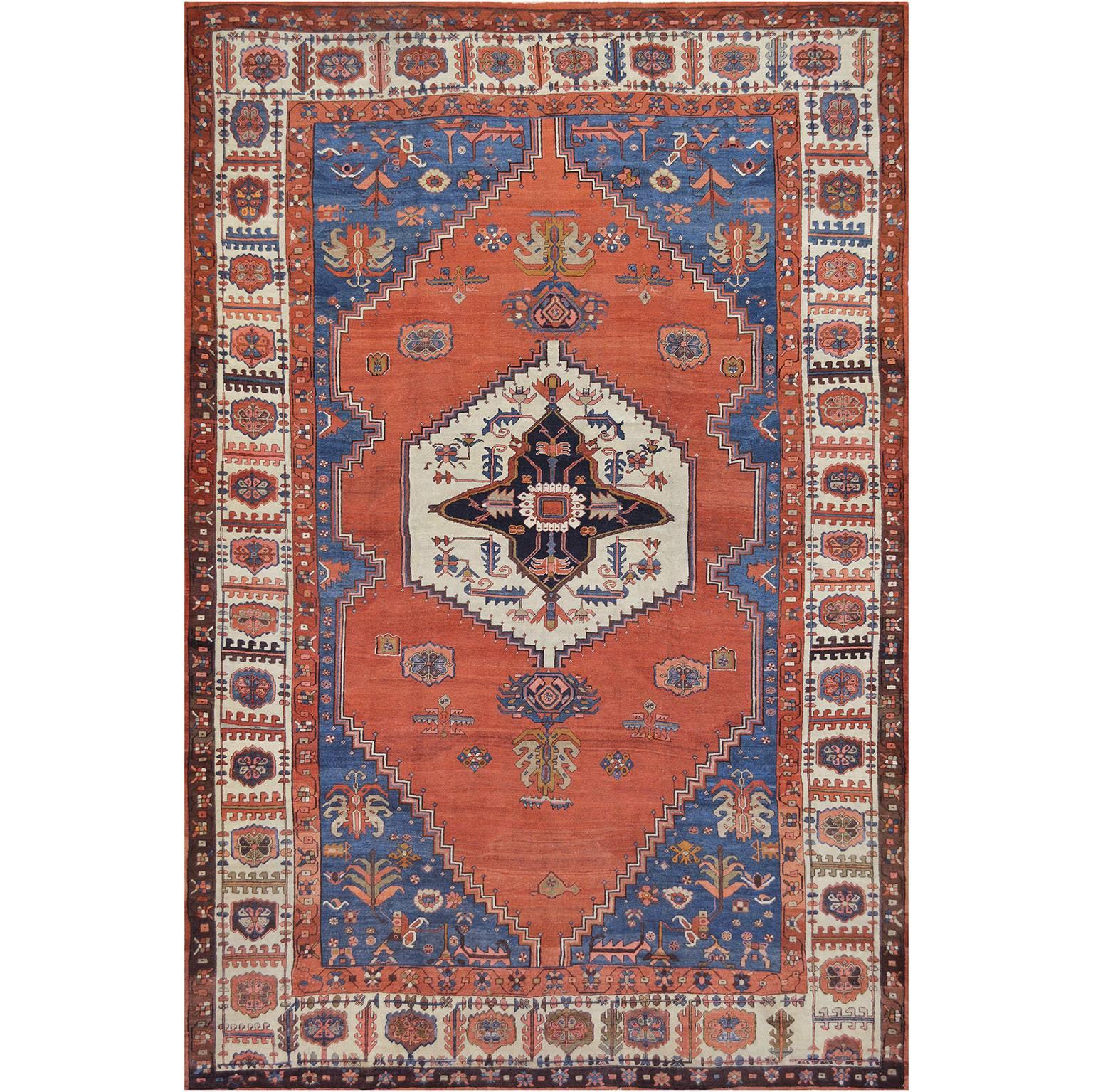 Late 19th Century Heriz Rug from North West Persia