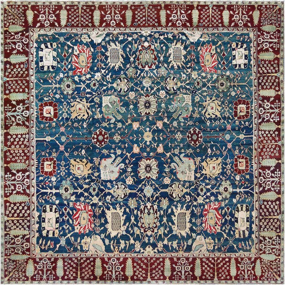 19th Century Agra Rug For Sale at 1stDibs