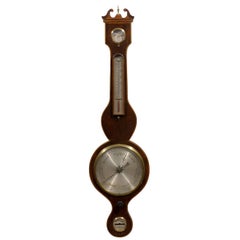 18th Century English Banjo Barometer, circa 1780