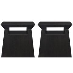 Pair of Sculptural Bedside/End Tables by Christian Liaigre