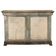 Antique 19th Century French Console Style Cabinet with Original Paint