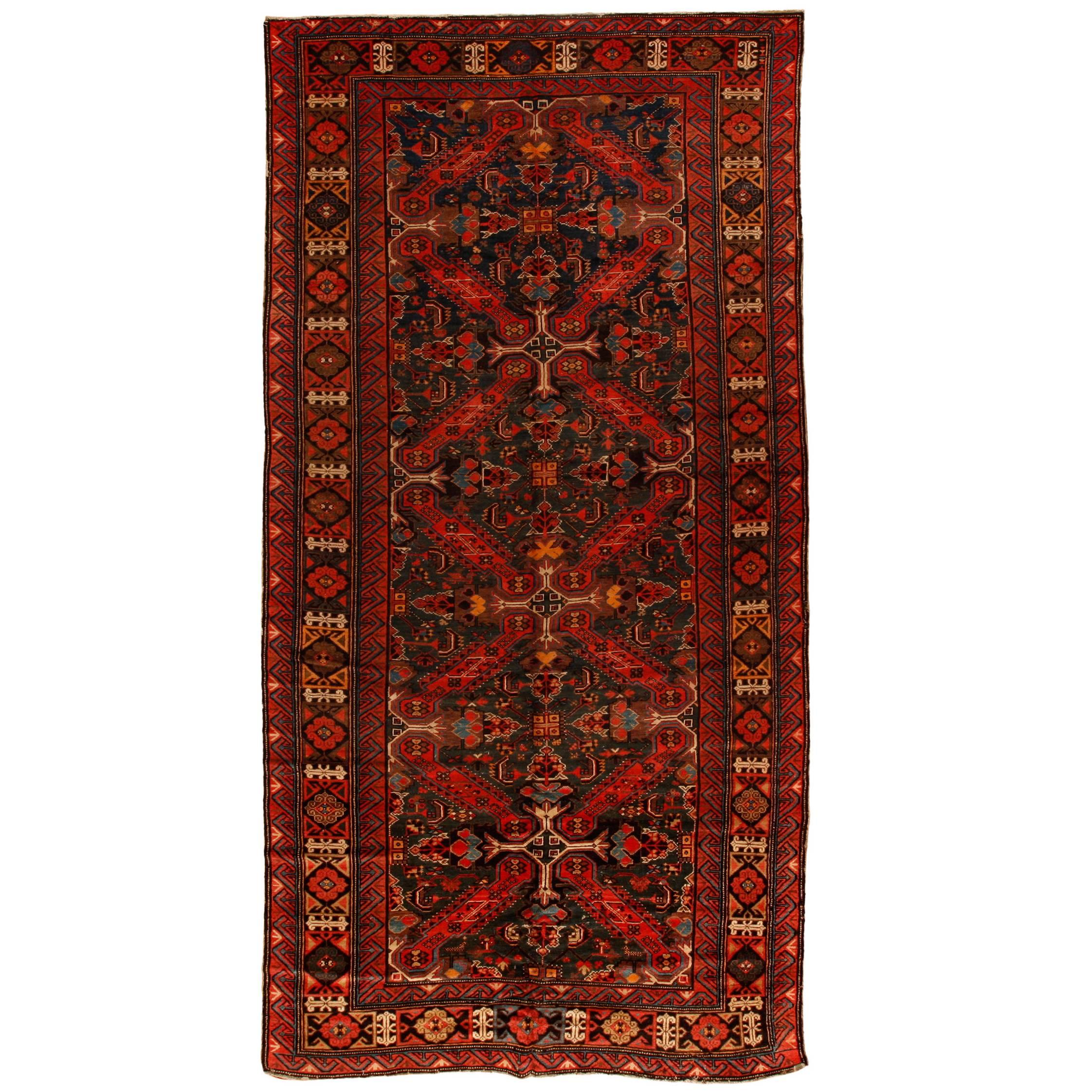 Antique Early 20th Century Caucasian Seychor Carpet For Sale