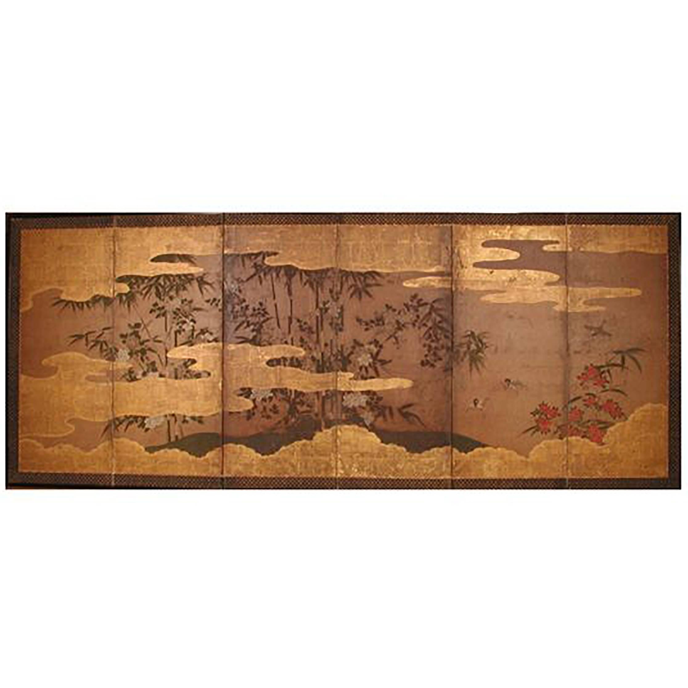 17th Century Japanese Screen, Kano School For Sale