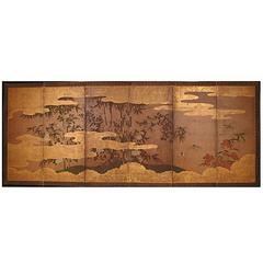 17th Century Japanese Screen, Kano School