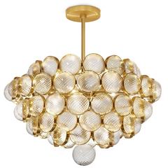 Atomos Five Ring Pendant Light / Satin Gold 4
