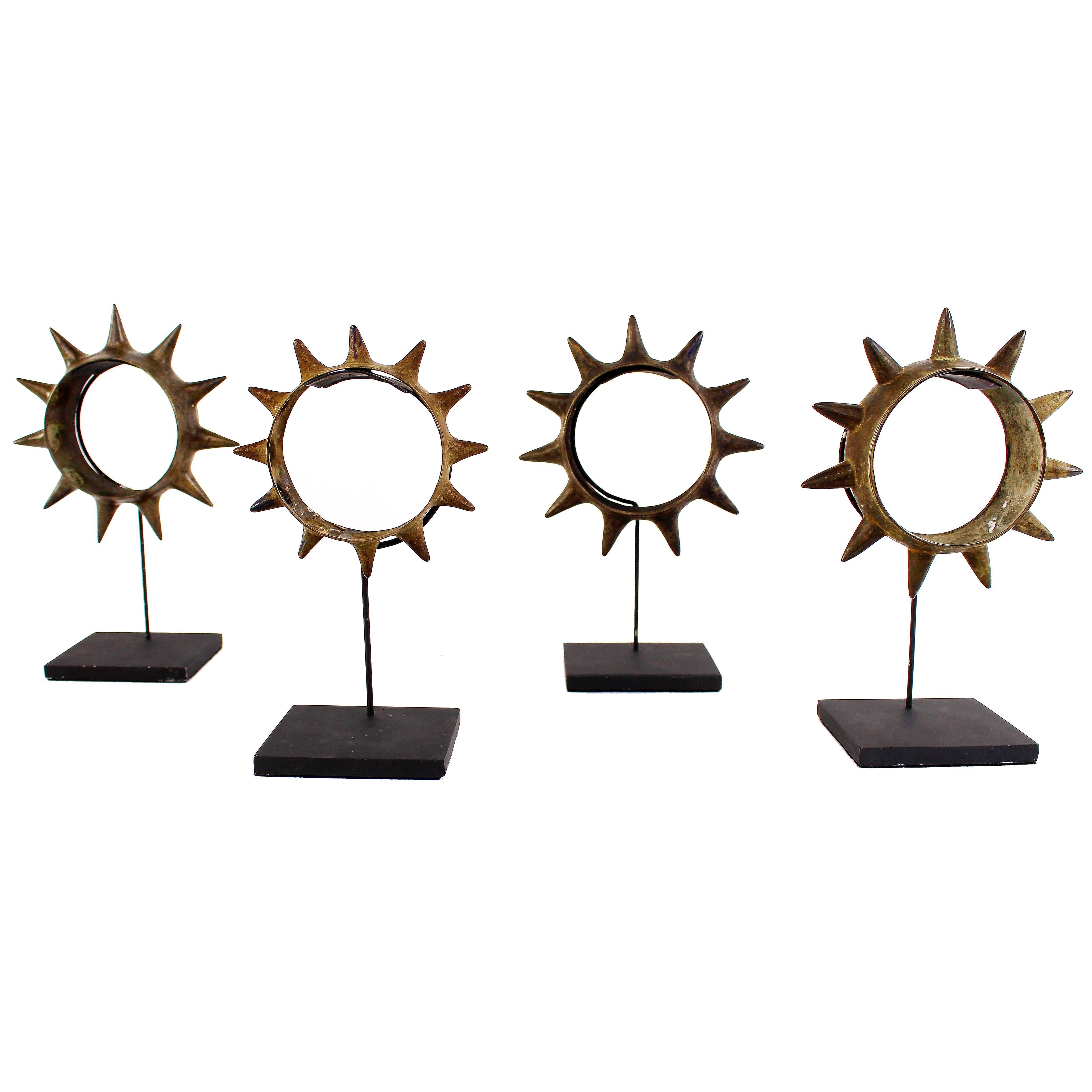 Heirloom Brass Arm Ornament with Spikes at 1stDibs