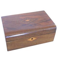 Antique 19th Century Parquet Rosewood Box