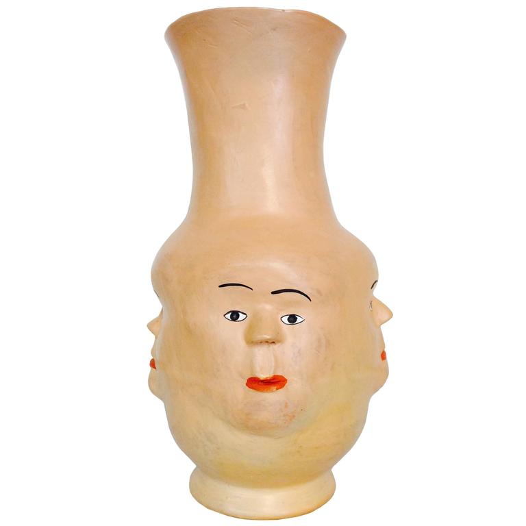 "The Vase with Faces" by Rita Gomes at 1stDibs