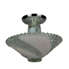 Pale Rose and Clear Glass Flush Mount 5