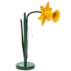 1980s Daffodil Flower Table Lamp by Bliss Pop Art