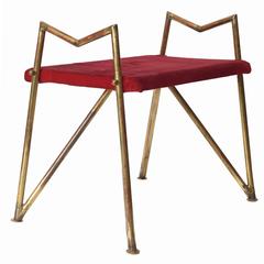 Geometric Brass Bench