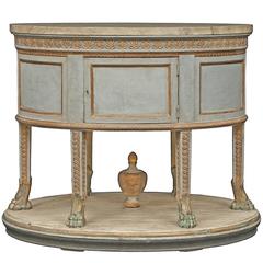 Italian 19th Century Neoclassical Style Patinated and Giltwood Center Table