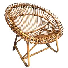 Rattan Chair in the style of Franco Albini