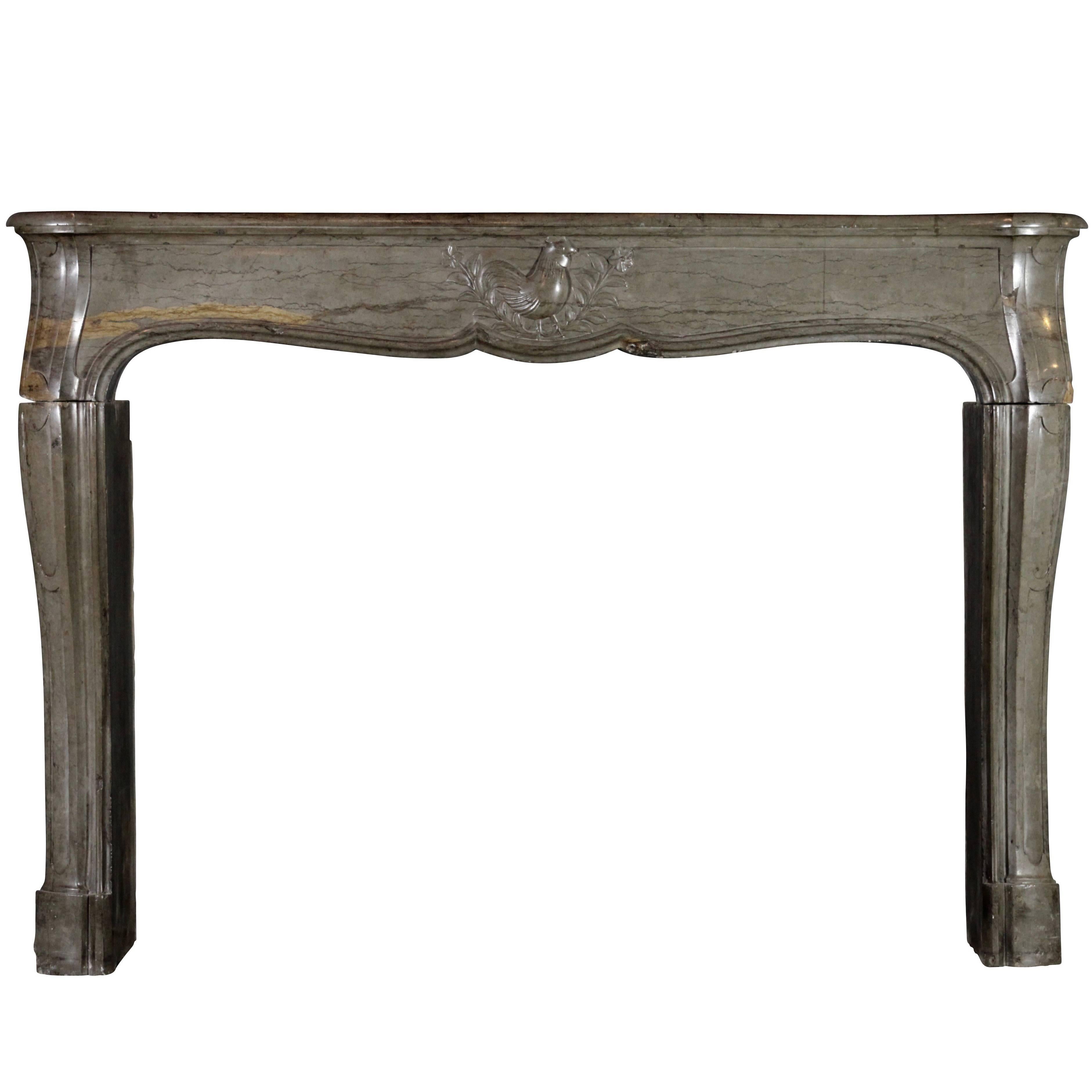 18th Century Original French Country Fireplace Mantle