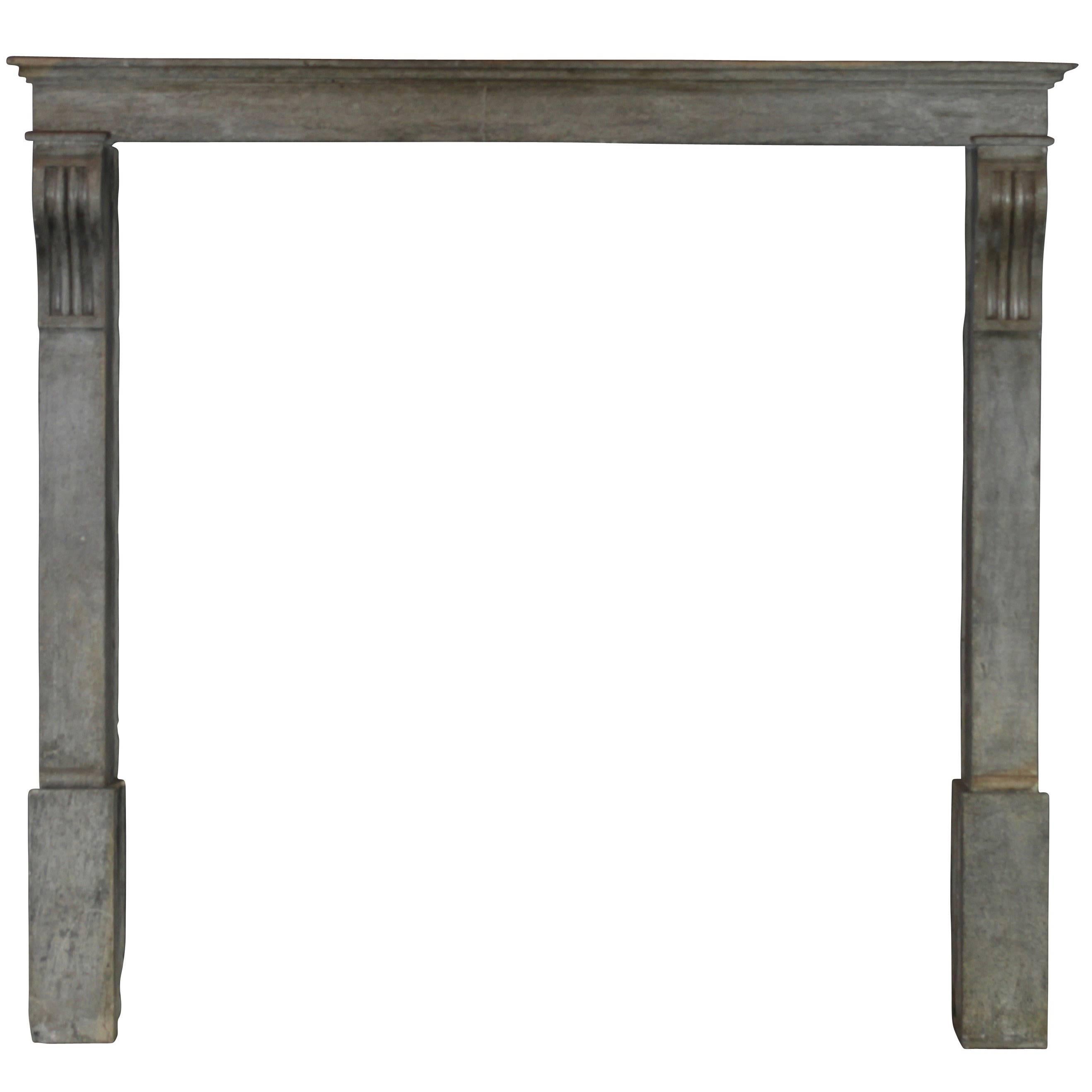 19th Century Original French Country Antique Fireplace Mantle