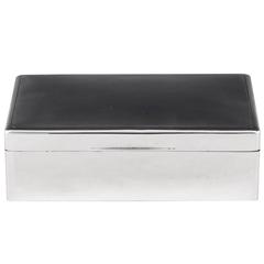 Sterling Silver Art Deco Cigar Box