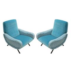 Pair of Lady Armchairs Designed by Marco Zanuso
