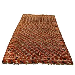 Antique Turkmen Chaudor Carpet, 19th Century