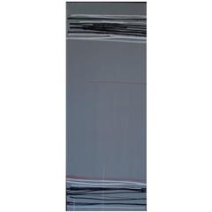 Larry Zox "Untitled (Gray), " circa 1983, Acrylic on Canvas