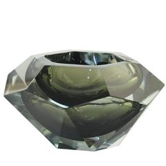 Large Crystal 1950 Fontana Arte Ashtray