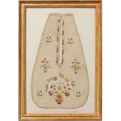 Rare Early 18th Century Embroidered Lady
s Pocket