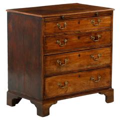 Antique George III Period Mahogany and Pine Chest of Drawers, England, circa 1760