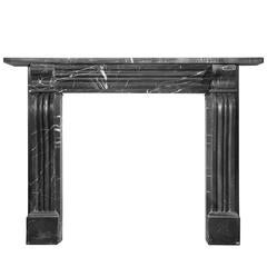 19th Century Regency Mantel in Nero Marquina Marble