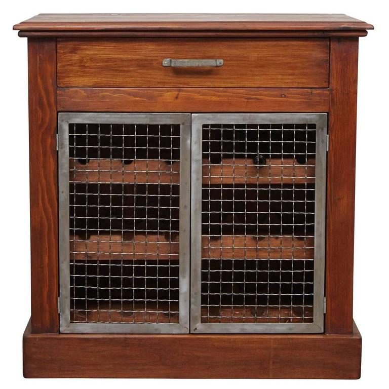 Wine with Metal Doors For Sale at 1stdibs