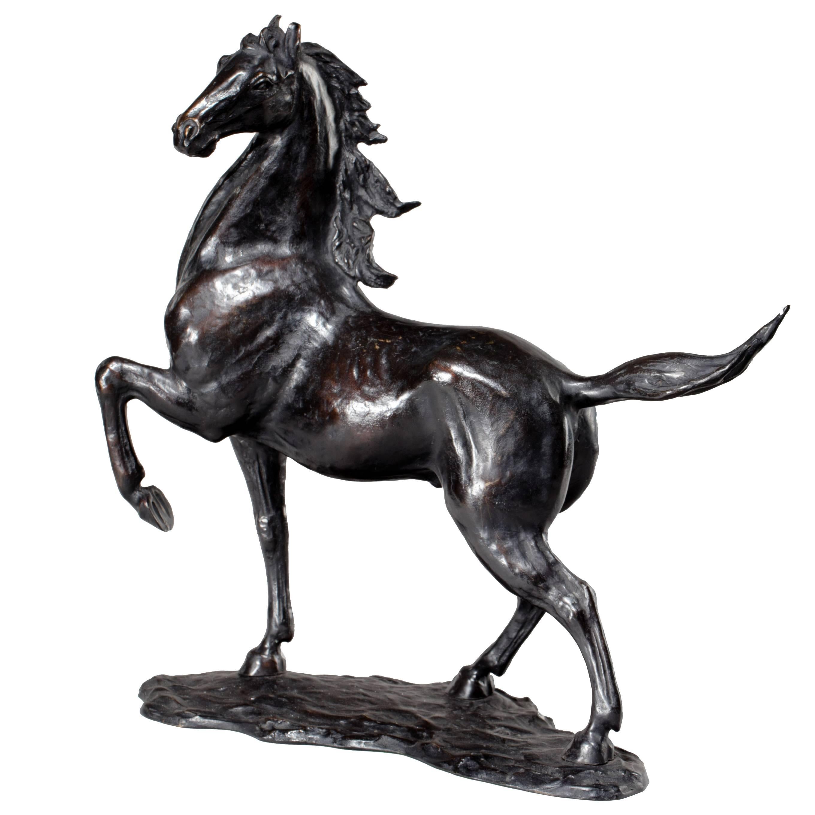 Attractive Japanese Bronze Model of a Horse