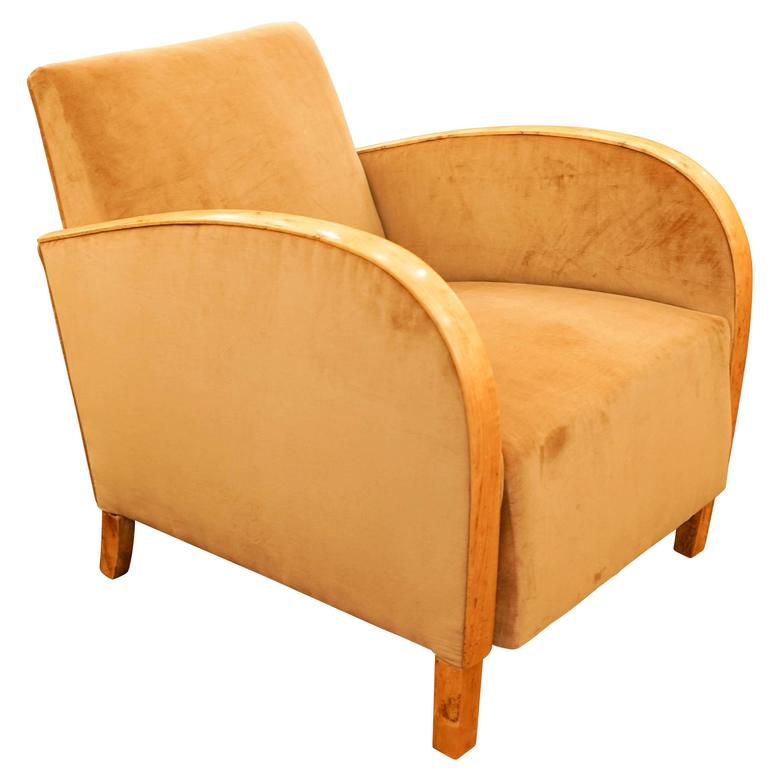 Art Deco Club Chair For Sale at 1stdibs