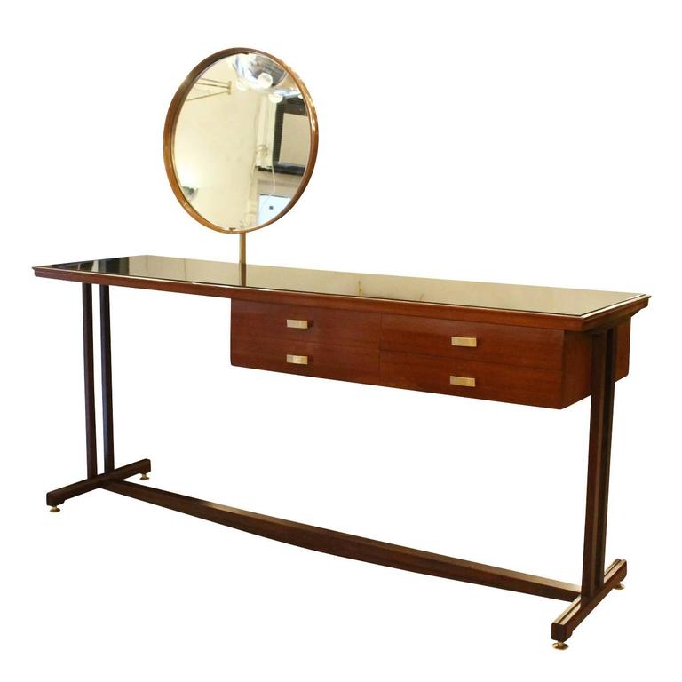 Italian MidCentury Wood Vanity at 1stDibs