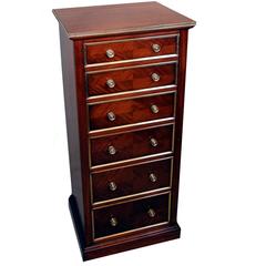 Antique 19th Century Mahogany Wellington Chest of Drawers