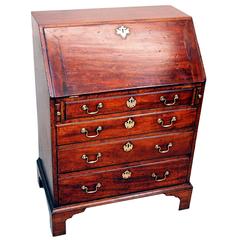 Antique Small Georgian Mahogany Bureau