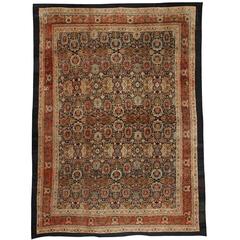 Antique 19th Century Oversize Persian Bibikabad Carpet