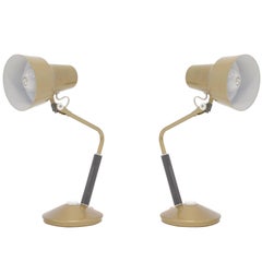 Retro Pair of Norwegian Table Lamps by Jac Jacobsen, 1950s