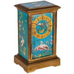 Cloisonne Enamel and Ormolu Mantel Clock 4
